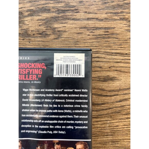Eastern Promises 2007 DVD Crime Drama Viggo Mortensen Naomi Watts Pre-Owned - Picture 4 of 4